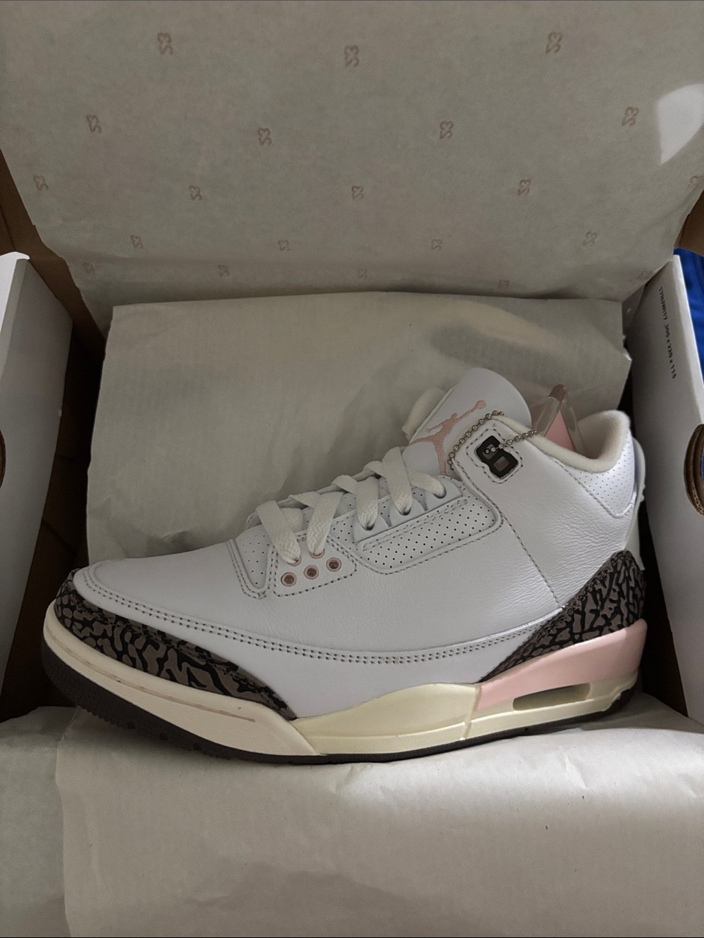 Air Jordan 3 Retro white/ atmosphere/ sail/ dark mocha